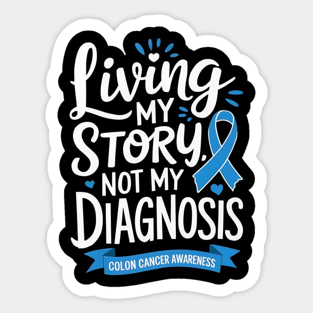 Cancer Awareness Colorectal Cancer Month Sticker by ArtistTee ⭐⭐⭐⭐⭐